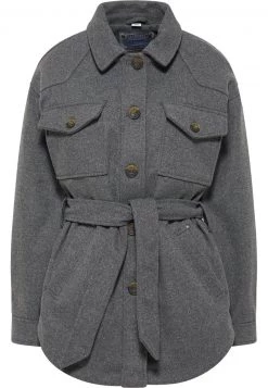 Mujer DREIMASTER KEYTI - Abrigo Corto - Grau Melange -Tienda DreiMaster barata cb993b6af3054c0b99fdd6847c9bff25