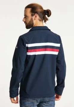 Hombre DREIMASTER BRIDGEPORT - Chaqueta Outdoor - Nachtblau Weiss -Tienda DreiMaster barata cbaf8c9f084541c89c2afc0bb7673442