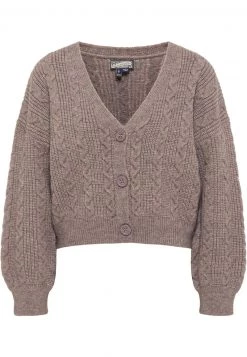 Mujer DREIMASTER INCUS - Chaqueta De Punto - Schlammbraun Melange -Tienda DreiMaster barata cc089f7c214b490487ecff226d996b24