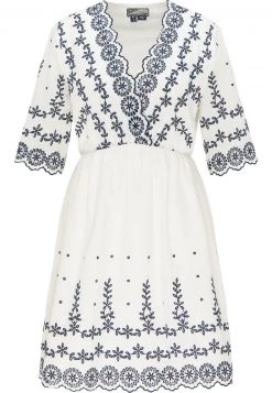 Mujer DREIMASTER IMANE - Vestido Informal - Weiss Marine -Tienda DreiMaster barata cda0c09f1f4f4922906448b6cc0451ff