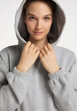 Mujer DREIMASTER BRIDGEPORT - Jersey Con Capucha - Hellgrau Melange -Tienda DreiMaster barata ce359a0ef6bc4f9c9fa5a767c6c219bc