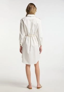 Mujer DREIMASTER ELMWOOD - Vestido Camisero - Wollweiss -Tienda DreiMaster barata cf2f09b3a64d46ee9bac016501afd9fa