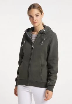 Mujer DREIMASTER KILATA - Jersey Con Capucha - Dunkeloliv