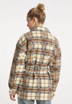 Mujer DREIMASTER KEYTI - Abrigo Corto - Karo Braun -Tienda DreiMaster barata d0857559cbb14a40b4654d410394315e