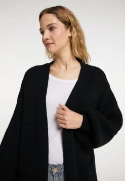 Mujer DREIMASTER INCUS - Chaqueta De Punto - Schwarz -Tienda DreiMaster barata d0c387c1627748c8981eae460cac4547