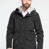 DreiMaster Hombre Parka - Schwarz