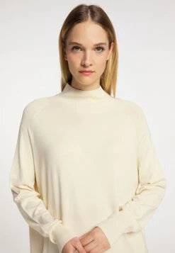 DREIMASTER BARADELLO - Vestido De Punto - Wollweiss, Mujer -Tienda DreiMaster barata d30a2cc65ec04289987ee4e84f55dde6