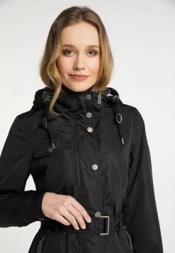 Mujer DREIMASTER MERRO - Parka - Schwarz -Tienda DreiMaster barata d32cffbfcc8040559eb392ba1ebf56a6