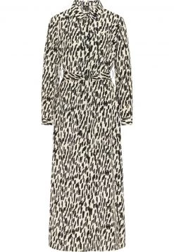 Mujer DREIMASTER MARKANI - Vestido Camisero - Weiss Schwarz -Tienda DreiMaster barata d3c6f51f045745d794912d5110adbd91