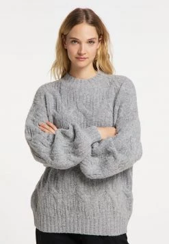 Mujer DREIMASTER INCUS - Jersey De Punto - Hellgrau