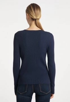 Mujer DREIMASTER TAKELAGE - Chaqueta De Punto - Marine -Tienda DreiMaster barata d4cbf5c3ce9f40a781161455a4915543