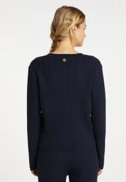 Mujer DREIMASTER INCUS - Chaqueta De Punto - Marine -Tienda DreiMaster barata d7663869741541629d25e50475302246