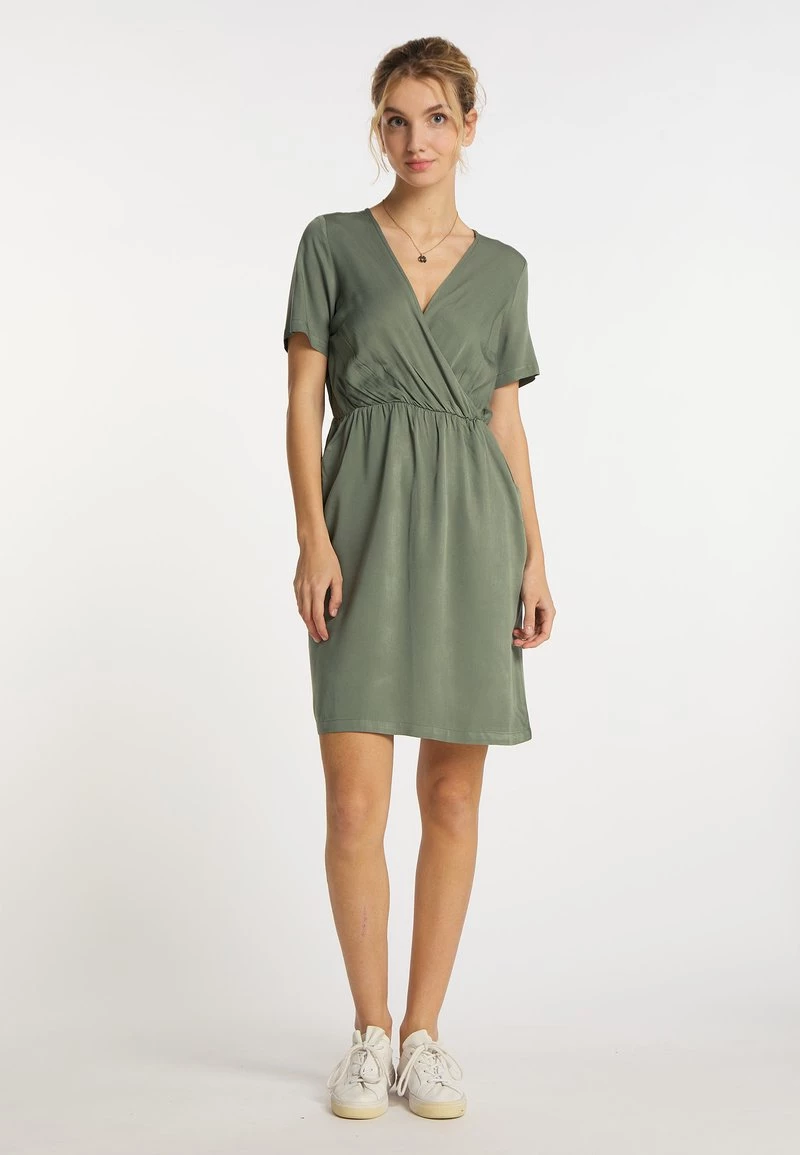 DreiMaster Mujer Vestido Informal - Oliv 2 DreiMaster Mujer Vestido Informal - Oliv - Imagen 2