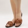 DreiMaster Mujer Sandalias Planas - Camel