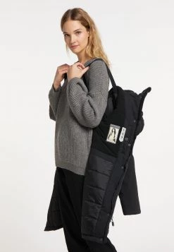 Mujer DREIMASTER STORMCLOUD - Abrigo De Invierno - Schwarz -Tienda DreiMaster barata d927e49f067a4466a5fe1460007d166a