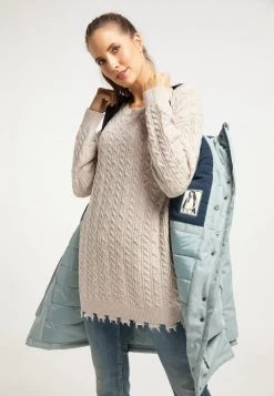 DreiMaster Mujer Abrigo De Invierno - Rauchmint Melange -Tienda DreiMaster barata da8cd9d26b1b48aa8c771c2d7be5848d