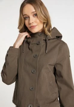 Mujer DREIMASTER INCUS - Chaqueta De Entretiempo - Grau Oliv -Tienda DreiMaster barata daaef4b51f4f415fba8e0d652afbe5d5