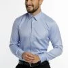 DreiMaster Hombre Camisa Elegante - Blau Kleinkariert