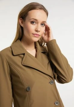 Mujer DREIMASTER BARADELLO - Abrigo Corto - Dunkelsand -Tienda DreiMaster barata dc60533fbe504e0490a41e82c4150d45