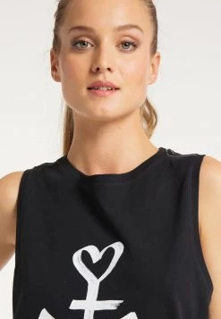 Mujer DREIMASTER TOP - Top - Black -Tienda DreiMaster barata dc7a6da5ca4d4d57bb26036348bdb4bf