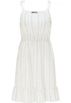 Mujer DREIMASTER IMANE - Vestido Informal - Weiss Grau -Tienda DreiMaster barata dcd20116d4ce431ab525dc66ff98db2f