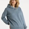 Mujer DREIMASTER TAKELAGE - Jersey Con Capucha - Grau Blau