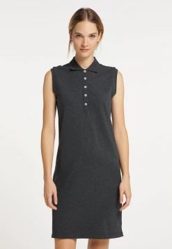 DREIMASTER BRIDGEPORT - Vestido De Tubo - Dunkelgrau Melange, Mujer