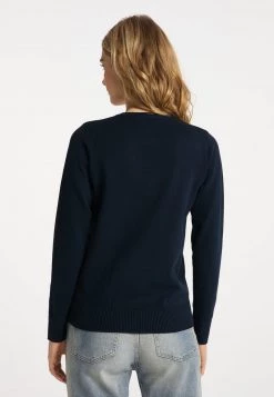 Mujer DREIMASTER FUMO - Chaqueta De Punto - Marine -Tienda DreiMaster barata dee3dc73f4be4815994a87b46c22121f