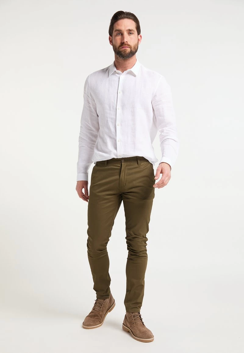 DreiMaster Hombre Pantalones Chinos - Oliv 2 DreiMaster Hombre Pantalones Chinos - Oliv - Imagen 2