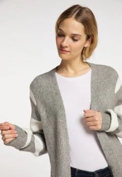 Mujer DREIMASTER INCUS - Chaqueta De Punto - Grau Melange -Tienda DreiMaster barata e1baa2373dd34aa68e473d1b85a578e2