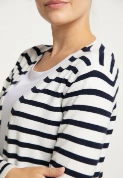 Mujer DREIMASTER BRIDGEPORT - Chaqueta De Punto - Wollweiss Marine -Tienda DreiMaster barata e1d4d7a33e37430794870ab619b4dd1e