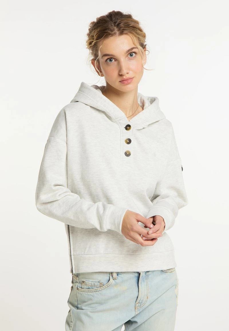 Mujer DREIMASTER TAKELAGE - Jersey Con Capucha - Wollweiss Melange 1 Mujer DREIMASTER TAKELAGE - Jersey Con Capucha - Wollweiss Melange