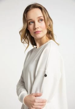 Mujer DREIMASTER TAKELAGE - Sudadera - Naturweiss -Tienda DreiMaster barata e2eb3ba32565491192eebf69b15bfec4