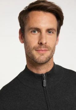 Hombre DREIMASTER BARADELLO - Chaqueta De Punto - Grau -Tienda DreiMaster barata e3f88e75343d48488b608c0cb75486b2