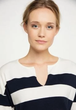 Mujer DREIMASTER BRIDGEPORT - Jersey De Punto - Wollweiss Marine -Tienda DreiMaster barata e44b08885e0a4d4c9aa0a04ca406f5fd