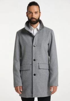 Hombre DREIMASTER BARADELLO - Abrigo Clásico - Hellgrau Melange
