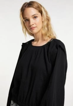 Mujer DREIMASTER INCUS - Blusa - Schwarz -Tienda DreiMaster barata e66685e901554828a42735764eabd13f