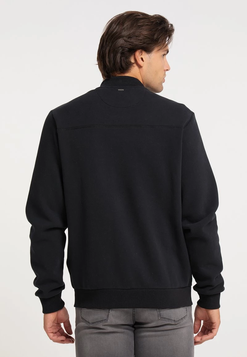 DreiMaster Hombre Sudadera Con Cremallera - Schwarz 3 DreiMaster Hombre Sudadera Con Cremallera - Schwarz - Imagen 3