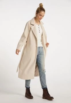 DREIMASTER KEYTI - Gabardina - Creme, Mujer