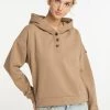 DREIMASTER TAKELAGE - Jersey Con Capucha - Sand, Mujer