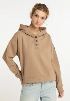 DREIMASTER TAKELAGE - Jersey Con Capucha - Sand, Mujer
