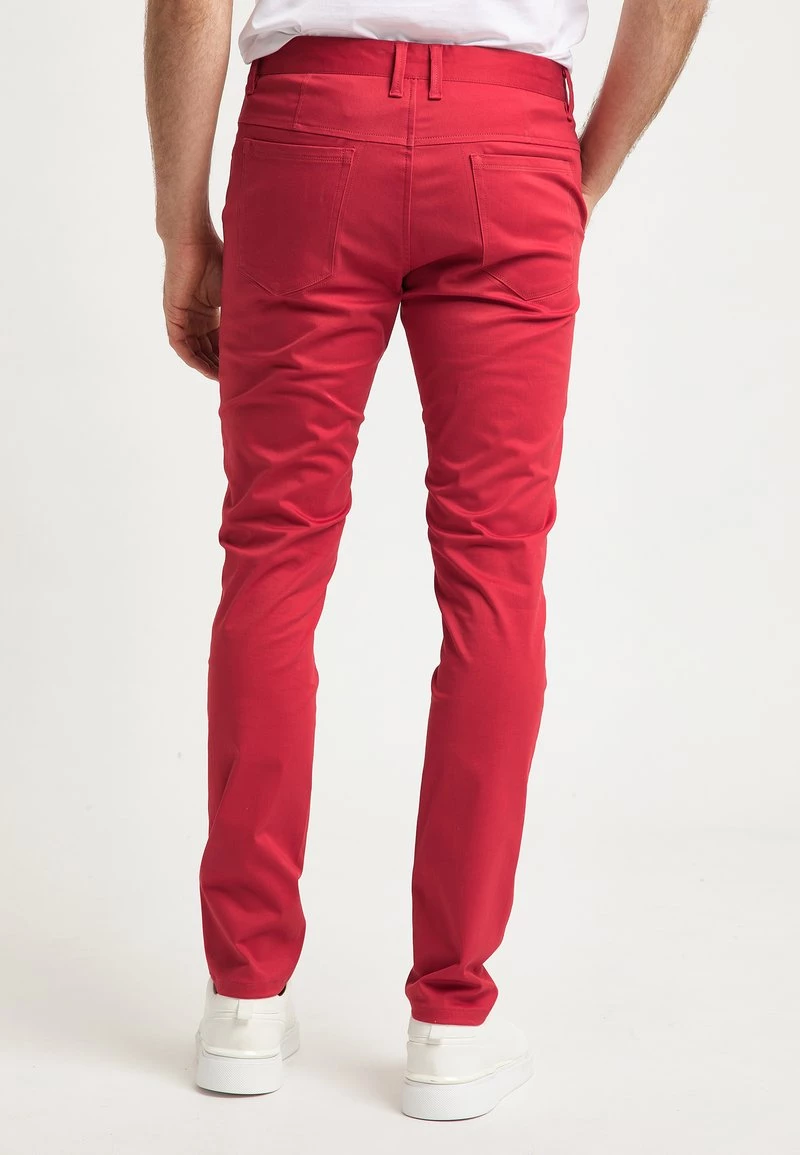 DreiMaster Hombre Pantalones Chinos - Rot 3 DreiMaster Hombre Pantalones Chinos - Rot - Imagen 3