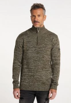 Hombre DREIMASTER ABREL - Jersey De Punto - Oliv Melange