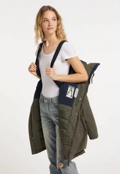 Mujer DREIMASTER STORMCLOUD - Abrigo De Invierno - Oliv -Tienda DreiMaster barata ef456d47e8a44b5caacc1026fa9c3d7e