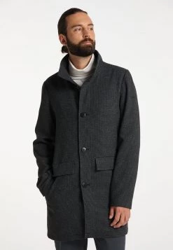 Hombre DREIMASTER BARADELLO - Abrigo Clásico - Black