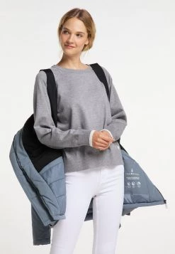 Mujer DREIMASTER STORMCLOUD - Abrigo De Invierno - Blue-grey -Tienda DreiMaster barata f41f7ce76c324bf192c59d0056081502