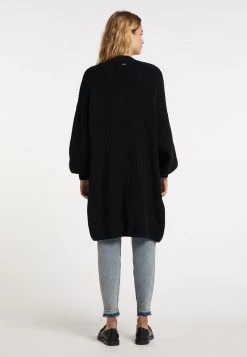 Mujer DREIMASTER INCUS - Chaqueta De Punto - Schwarz -Tienda DreiMaster barata f4de2706b7cb4dd4896c9363394fffa9