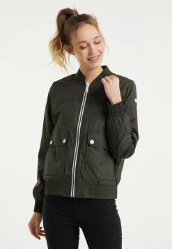 Mujer DREIMASTER BOUNDRY - Chaquetas Bomber - Dunkeloliv