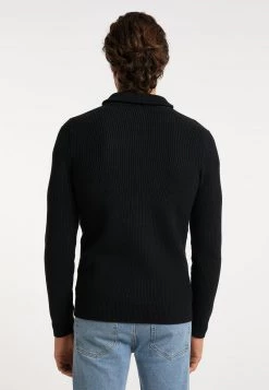 Hombre DREIMASTER ABREL - Chaqueta De Punto - Schwarz -Tienda DreiMaster barata f55c75f98fe247209e8a1804f0c6a00b