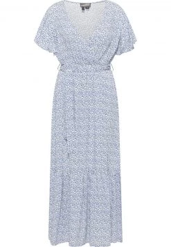 DreiMaster Mujer Vestido Largo - Hellblau Wollweiss -Tienda DreiMaster barata f72a1f567ba04599a49139c3c5ad93d5